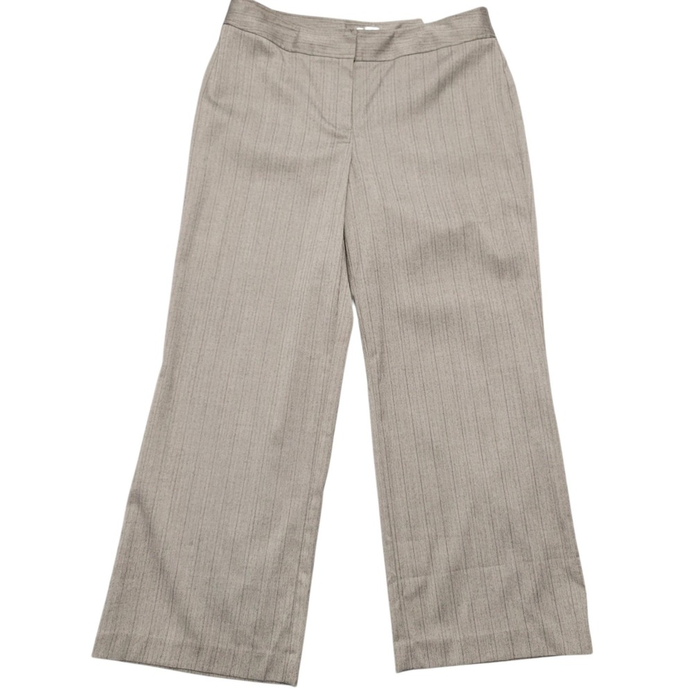 Chicos Greenwich Stripe Hannah Modern Pant NWT Chocolate Size 2.5/34 Short J427‎